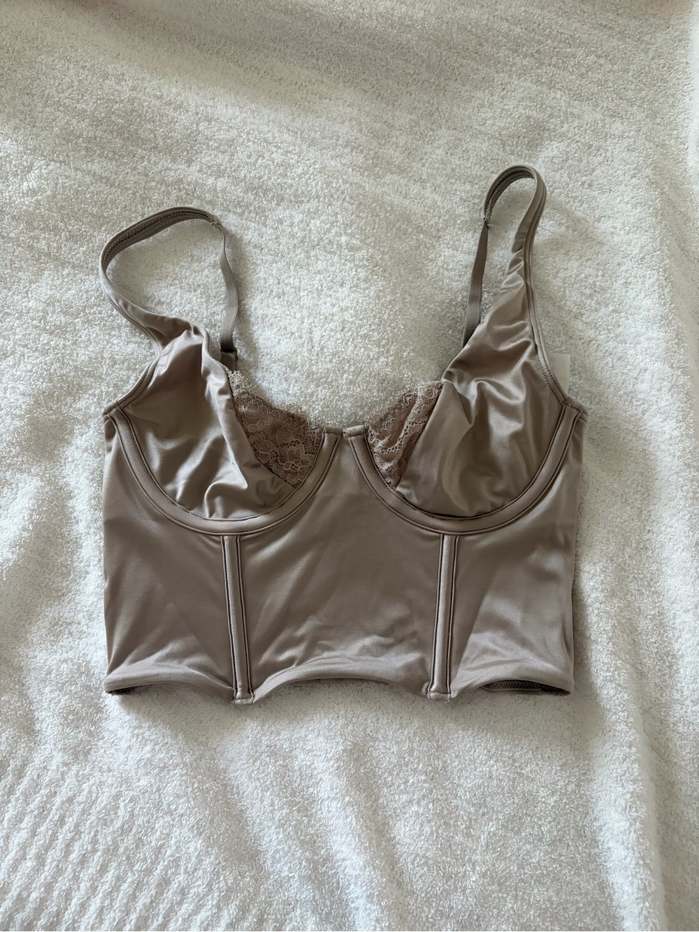 Abercrombie and Fitch Satin Corset Top
